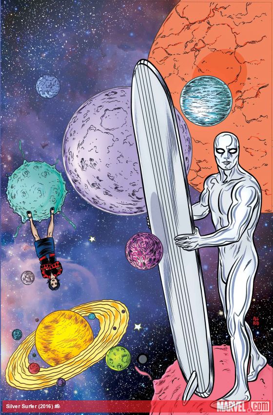 Silver Surfer #9, copertina di Mike Allred