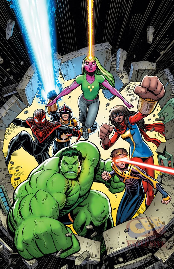 Champions #3, variant cover di Art Adams