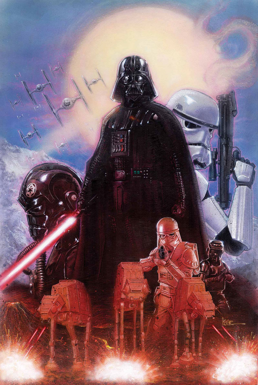 Darth Vader #17, copertina di Kaare Andrews