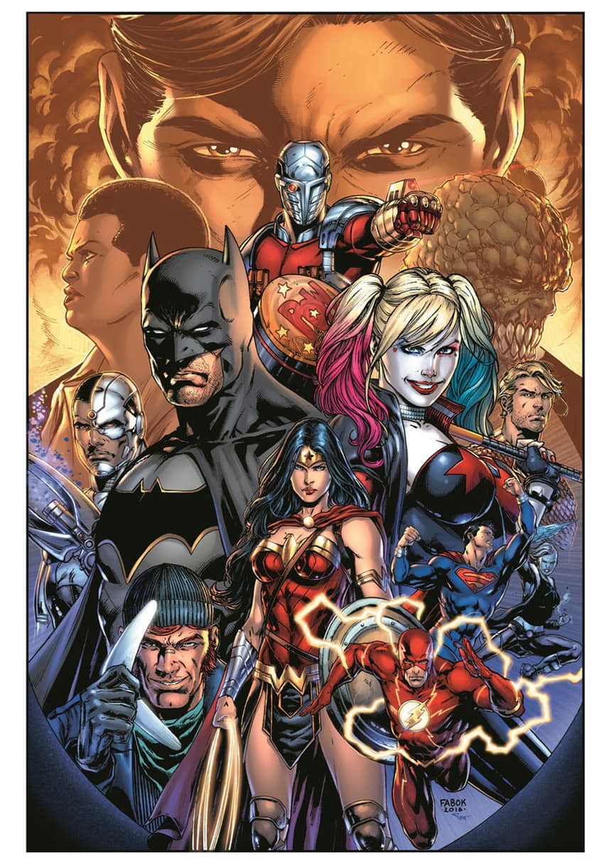 Justice League vs. Suicide Squad, copertina di Jason Fabok