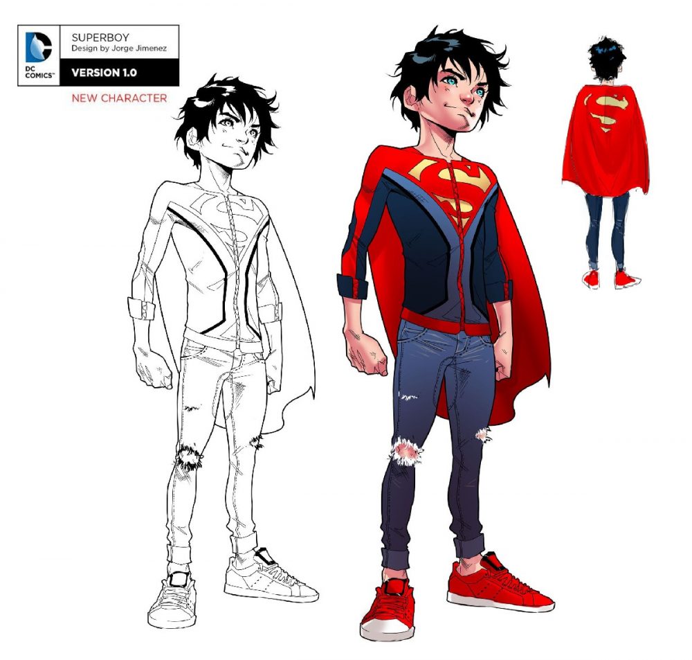 Superboy, design di Jorge Jimenez