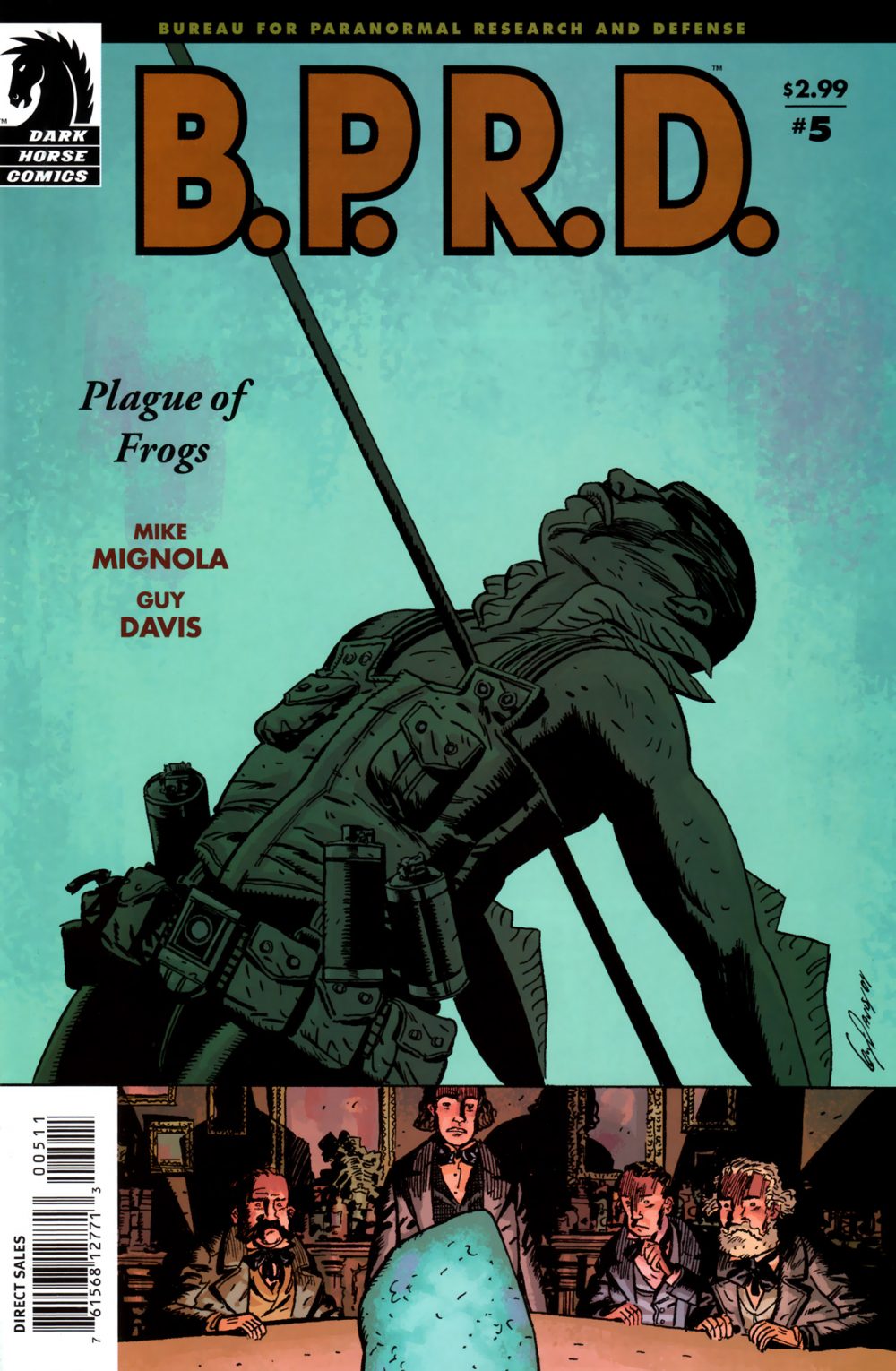 B.P.R.D.: Plague of Frogs #5, copertina di Mike Mignola