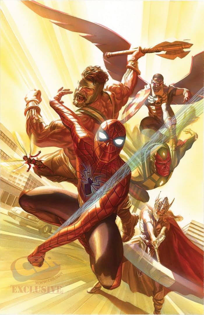 Avengers #1, variant cover di Alex Ross