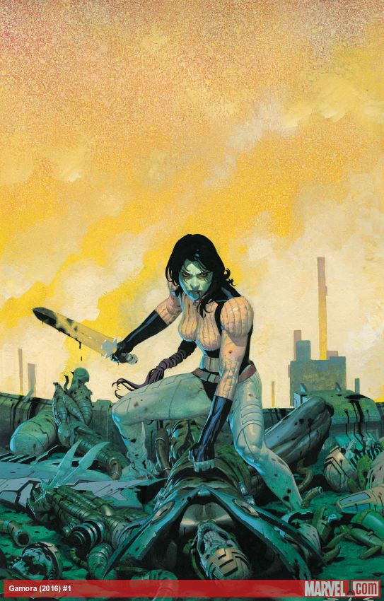 Gamora #1, copertina di Esad Ribic