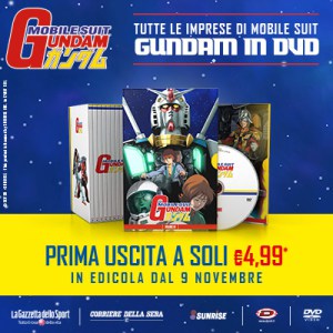 Gundam in DVD con La Gazzetta dello Sport e il Corriere della Sera