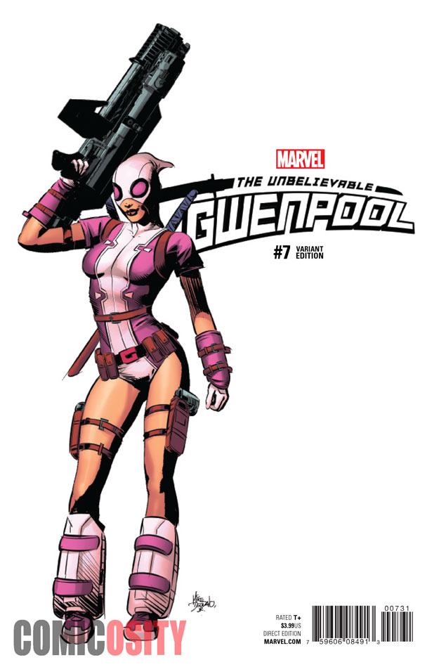 Unbelievable Gwenpool #7, variant cover di Mike Deodato Jr.