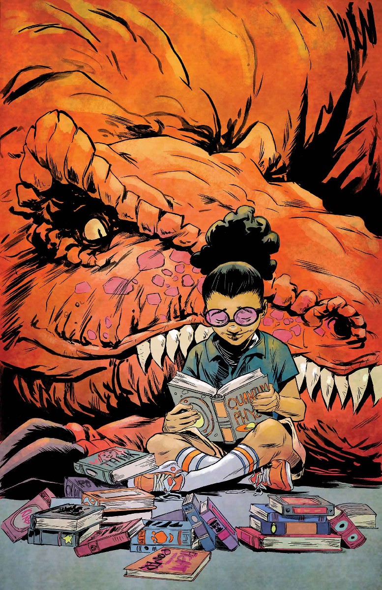 Moon Girl and Devil Dinosaur #13, variant cover di Sanford Greene