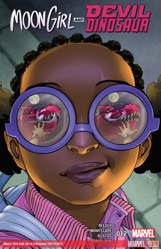 Moon Girl and Devil Dinosaur #12, copertina di Amy Reeder