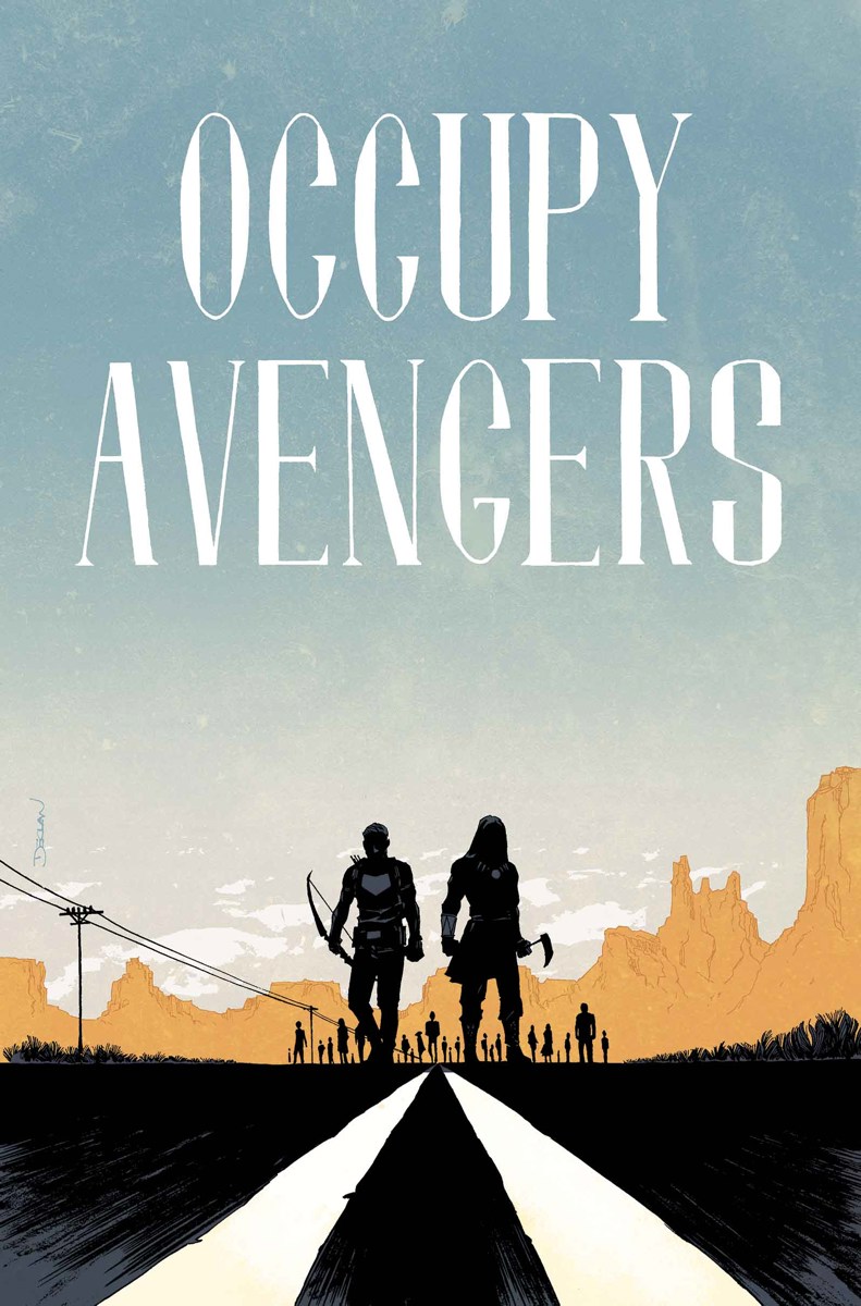 Occupy Avengers #2, variant cover di Declan Shalvey