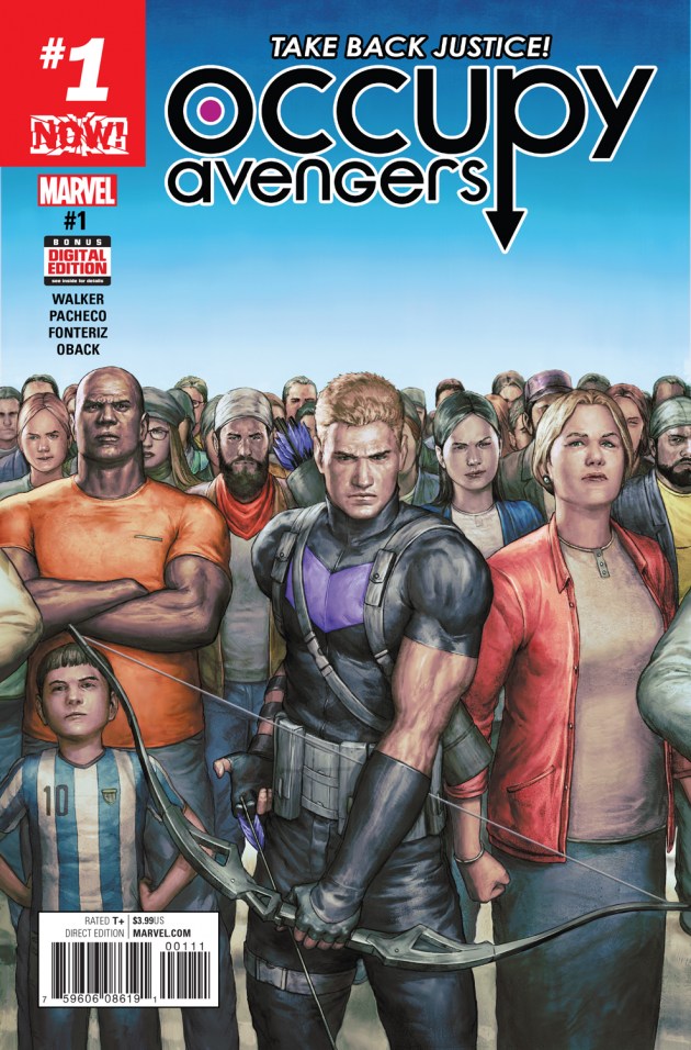 Occupy Avengers #1, copertina di Agustin Alessio