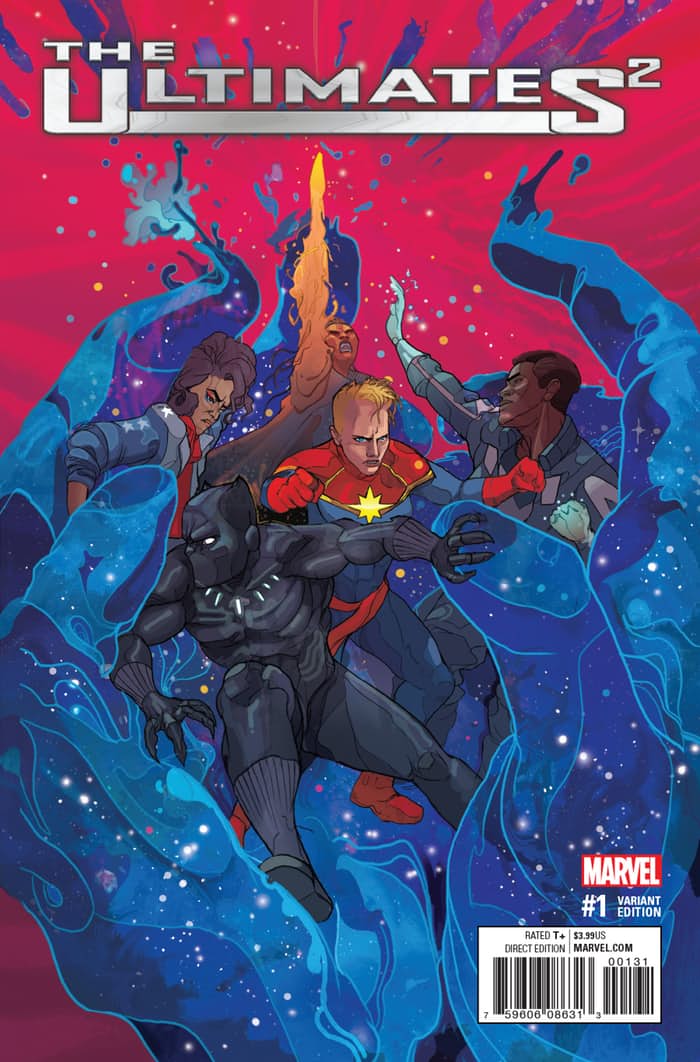 Ultimates2 #1, variant cover di Christian Ward