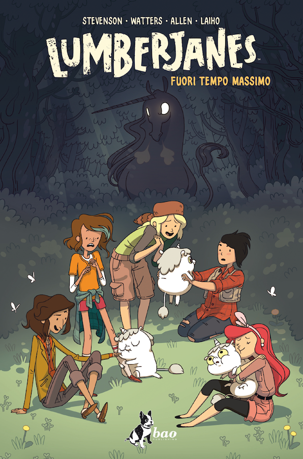 Lumberjanes vol. 4: Fuori tempo massimo, copertina di Brooke Allen