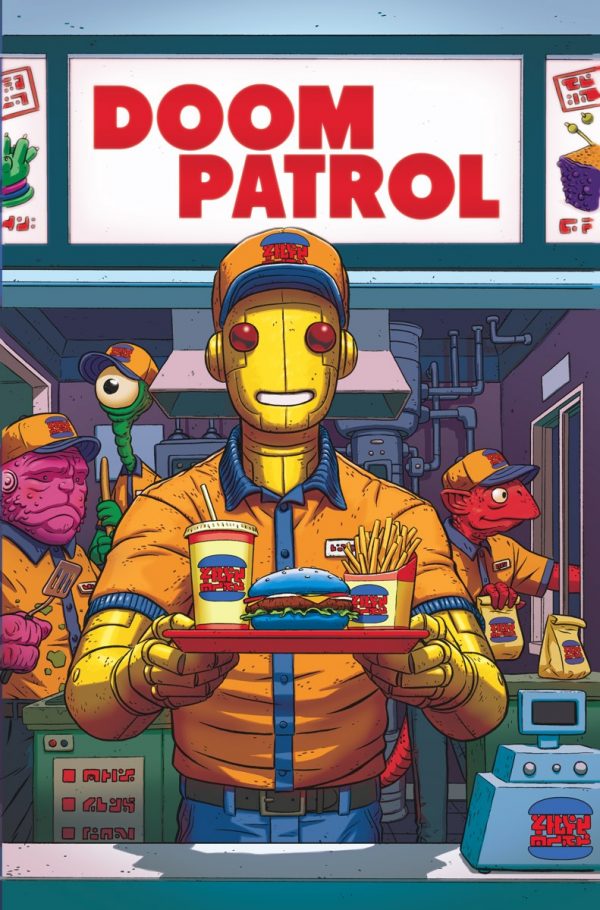 Doom Patrol #4, copertina di Nick Derington