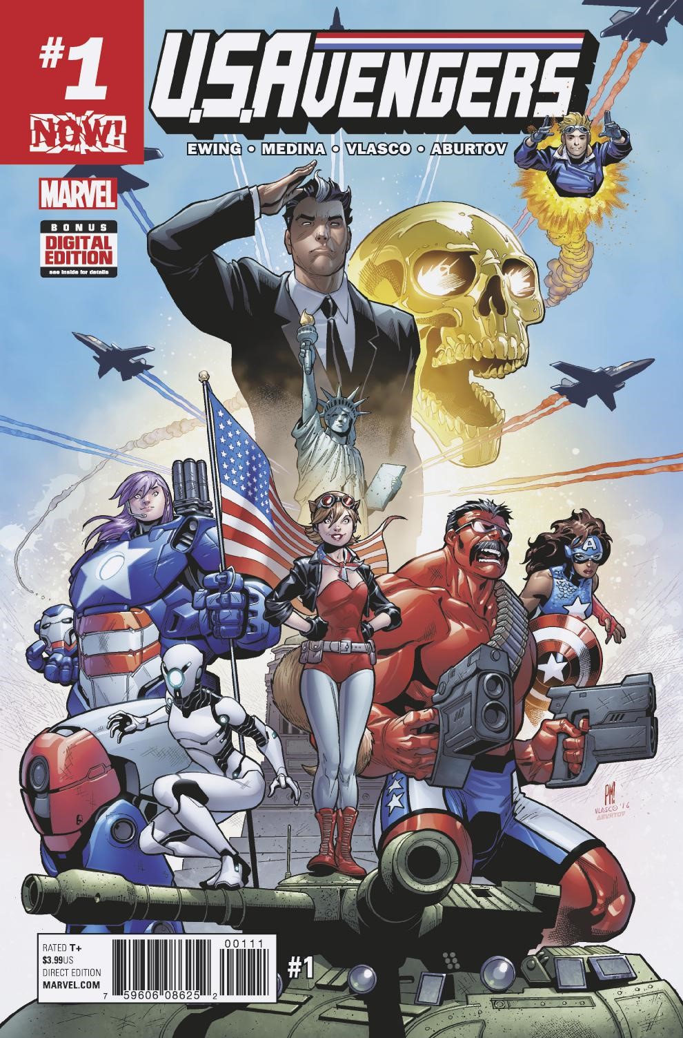 U.S.Avengers #1, copertina di Paco Medina