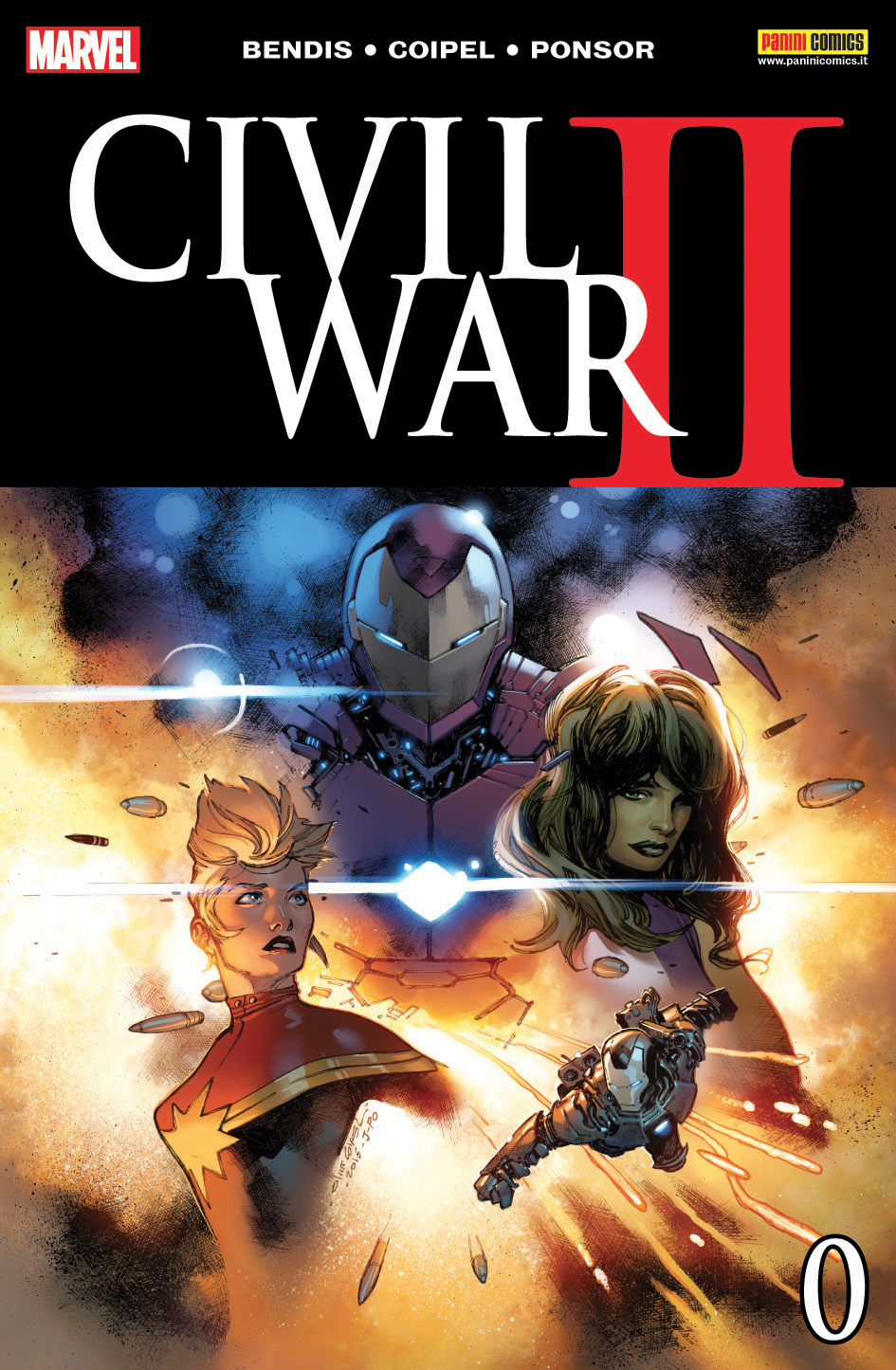 Civil War II 0, copertina di Olivier Coipel