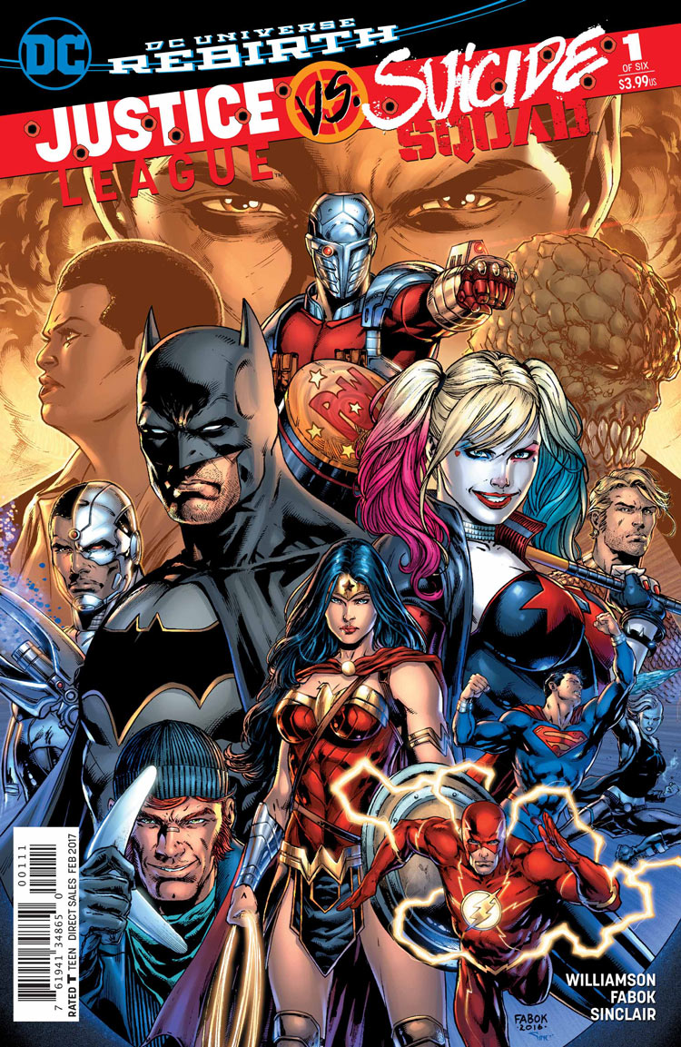 Justice League vs. Suicide Squad, copertina di Jason Fabok