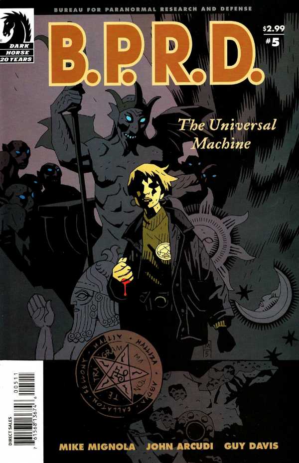 B.P.R.D. #5: The Universal Machine, copertina di Mike Mignola