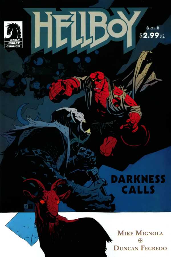 Hellboy: Darkness Calls #6, copertina di Mike Mignola