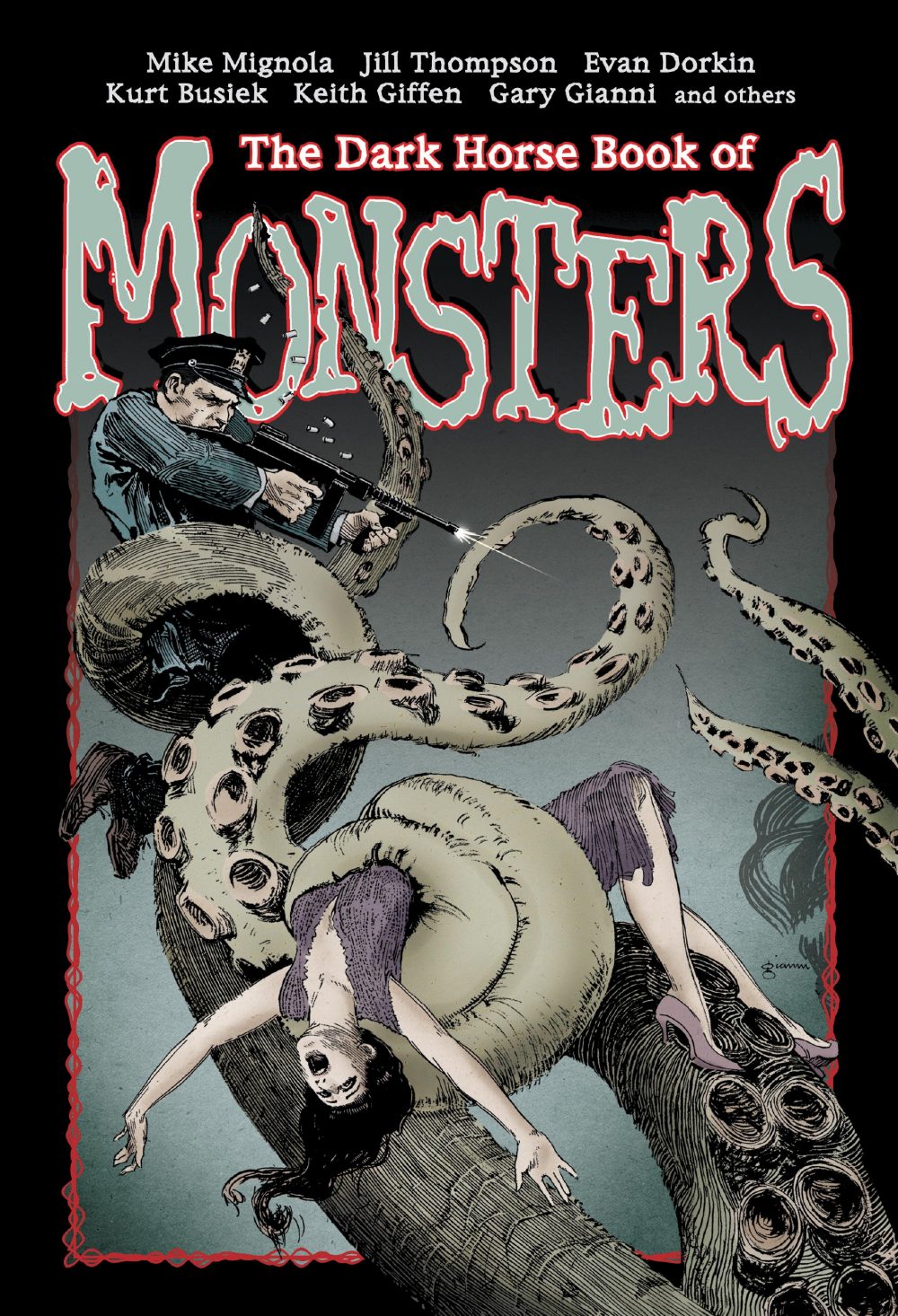 The Dark Horse Book of Monster, copertina di Gary Gianni