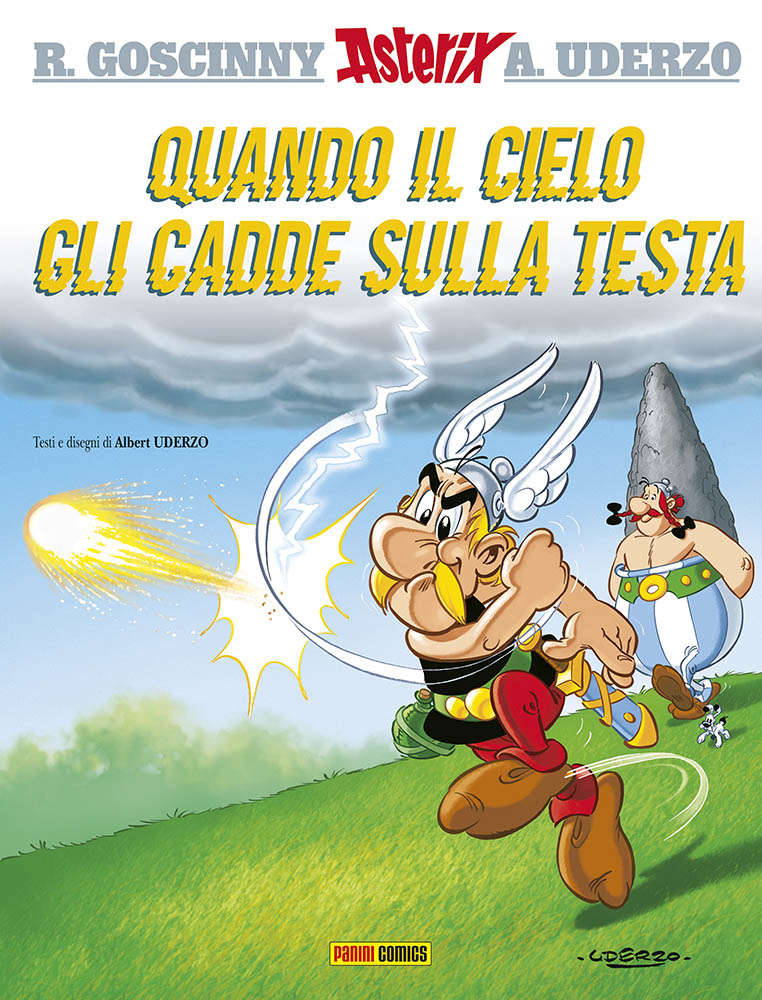 Quando il cielo gli cadde sulla testa, copertina di Albert Uderzo