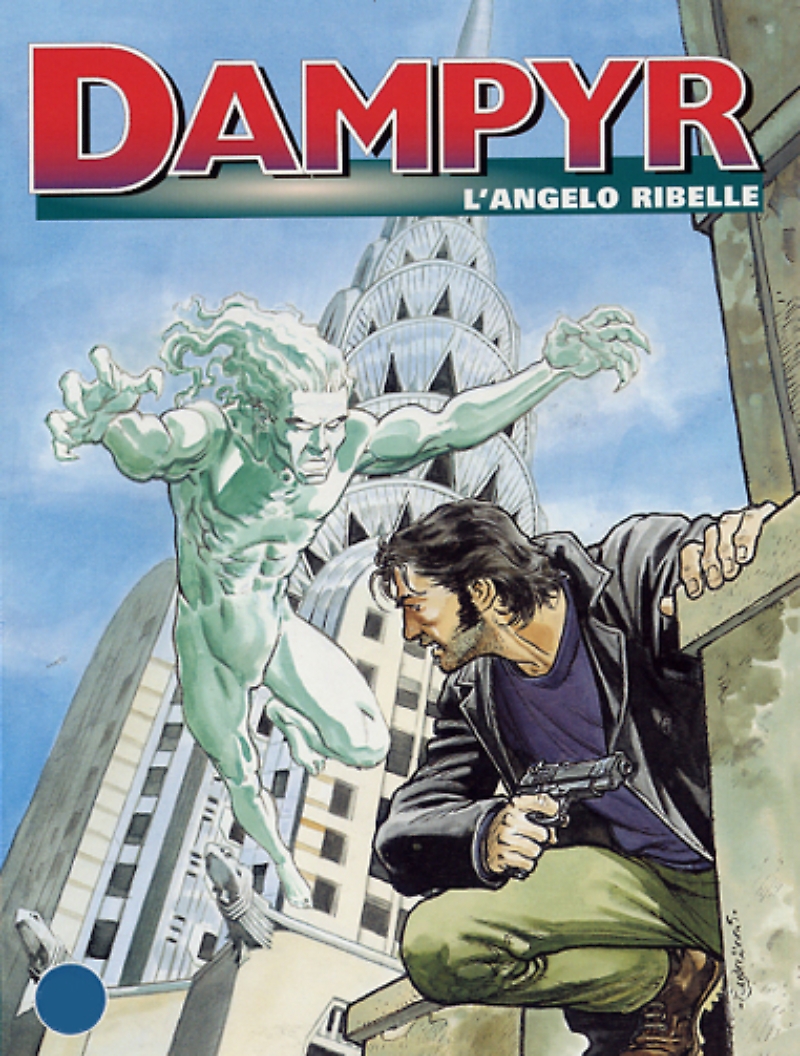 Dampyr 65: L'angelo ribelle, copertina di Enea Riboldi