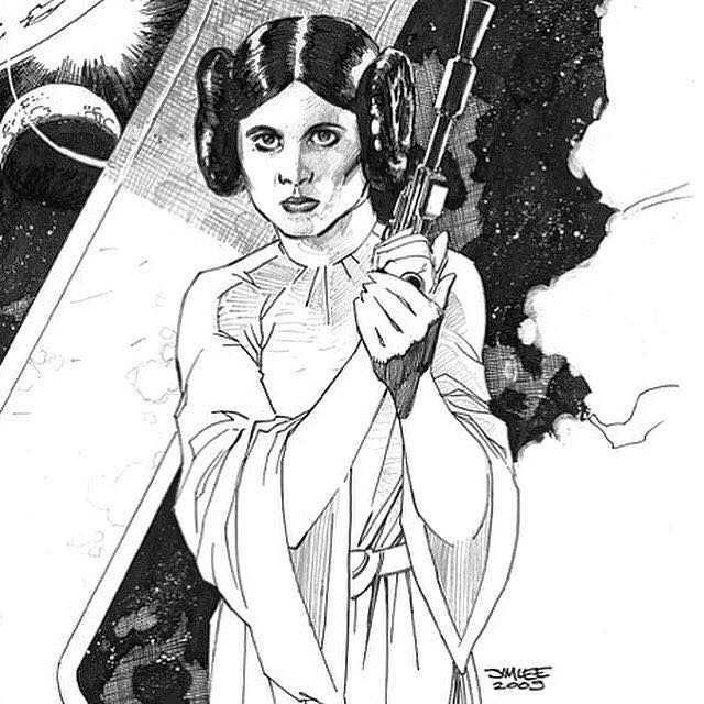 Carrie Fisher, omaggio di Jim Lee