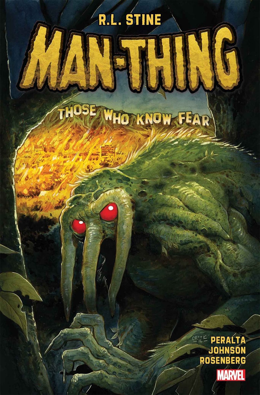 Man-Thing #1, copertina di Tyler Crook