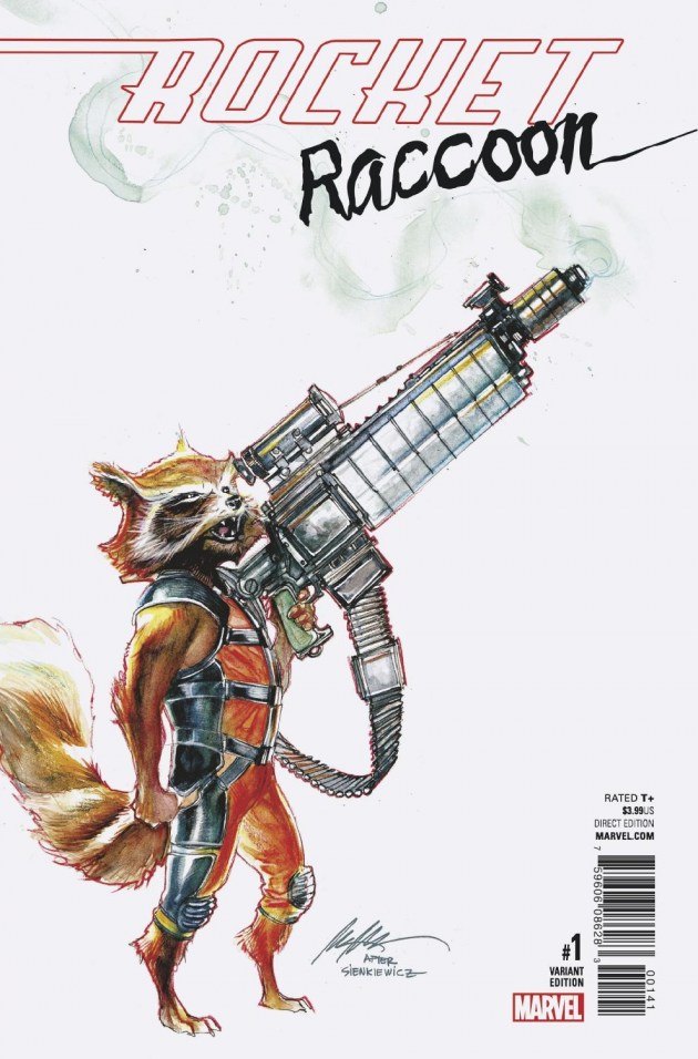 Rocket Raccoon #1, variant cover di Rafael Albuquerque