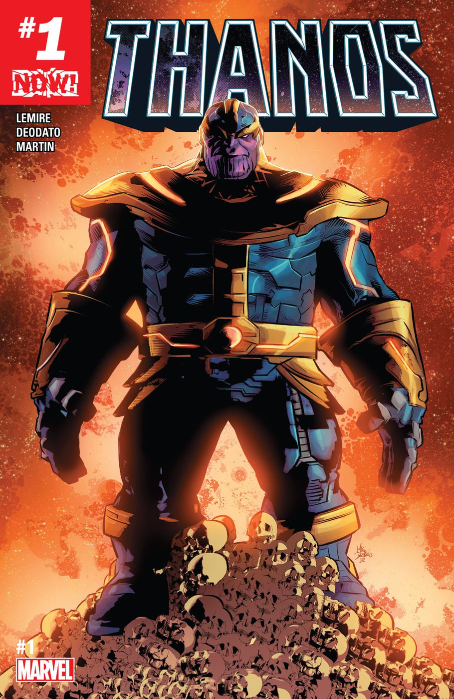 Thanos #1, copertina di Mike Deodato Jr.