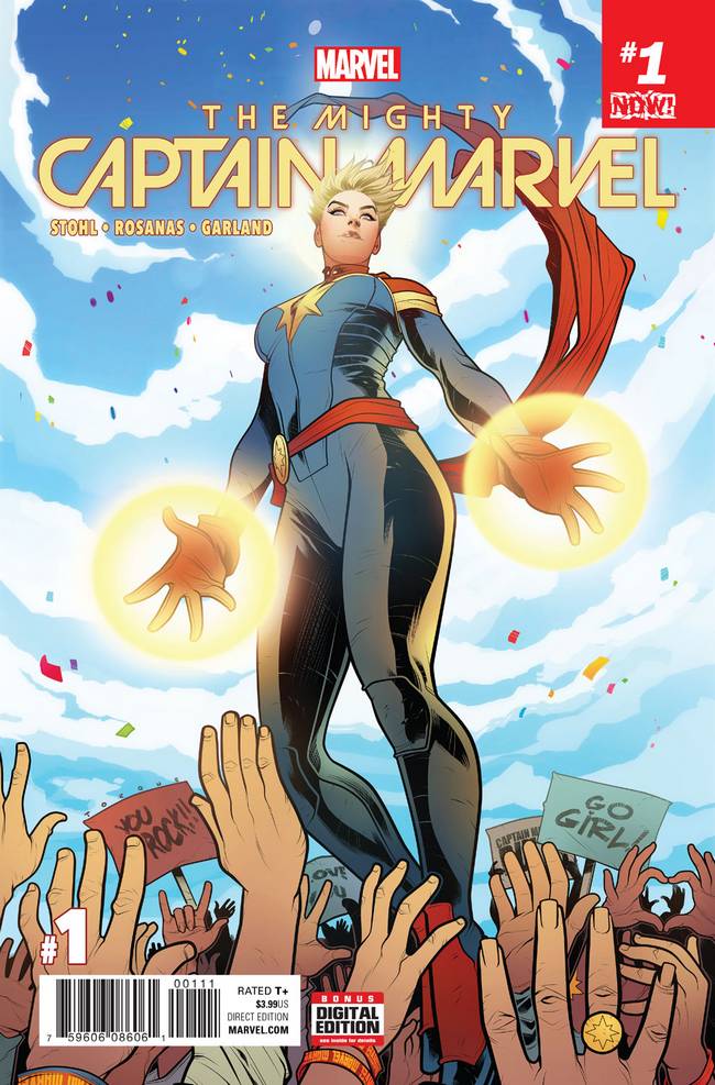 The Mighty Capitan Marvel #1, copertina di Elizabeth Torque