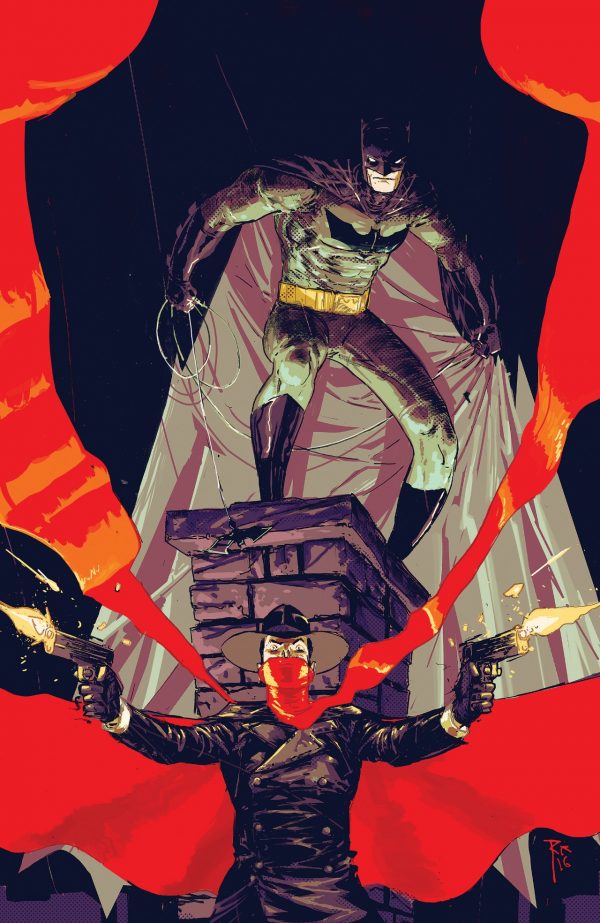 Batman/Shadow #1, copertina di Riley Rossmo