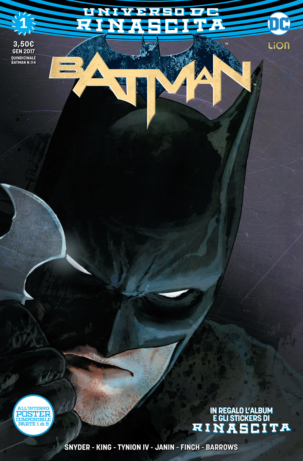 Batman 1, copertina di Mikel Janin