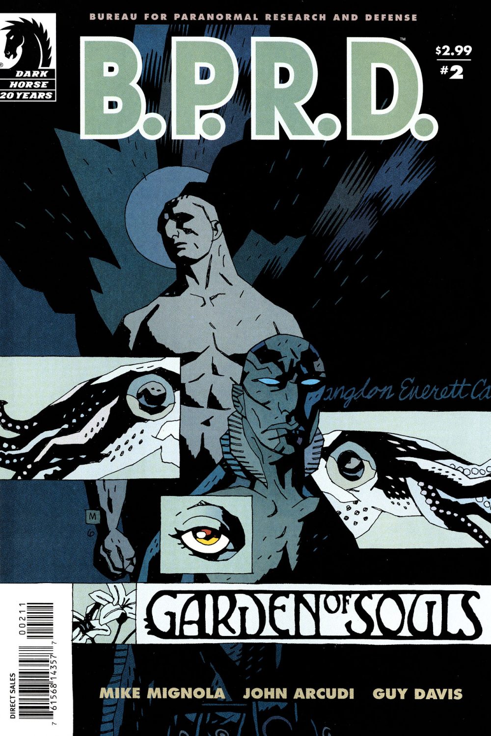 B.P.R.D.: Garden of Souls #2, copertina di Mike Mignola