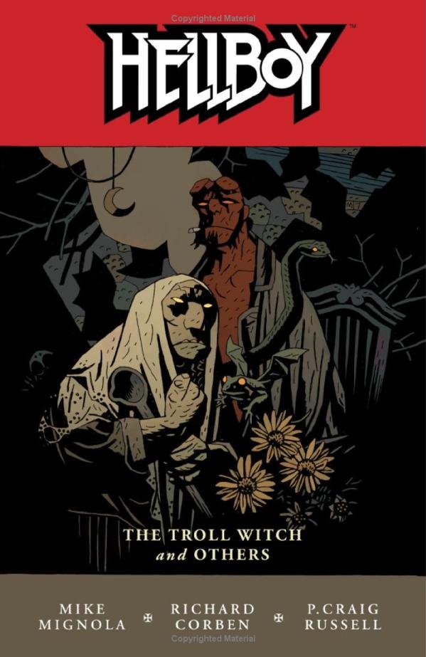 Hellboy: The Troll Witch and Others, copertina di Mike Mignola