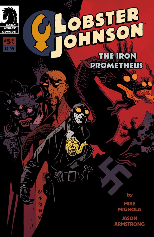 Lobster Johnson: The Iron Prometheus #5, copertina di Mike Mignola