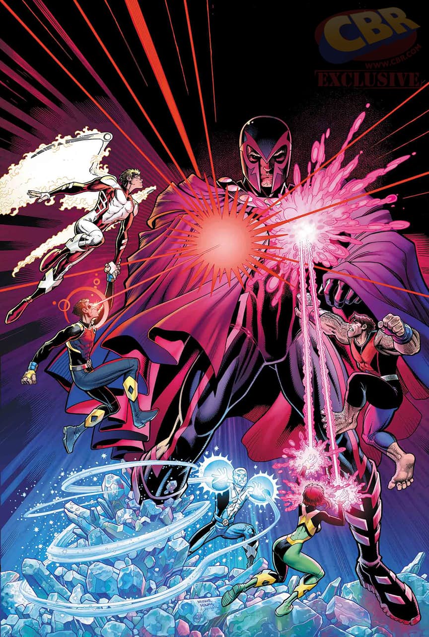 X-Men Blue #2, copertina di Art Adams e Peter Steigerwald