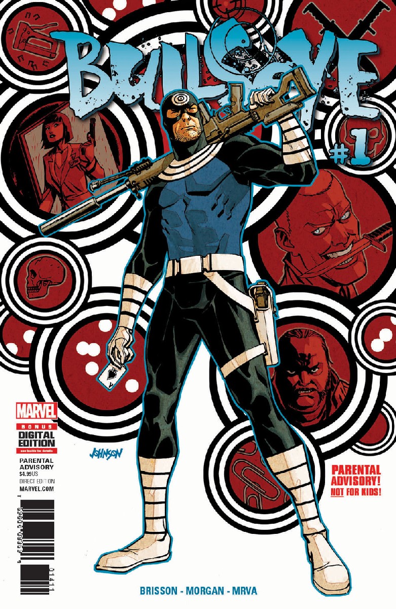 Bullseye #1, copertina di Guillermo Sanna