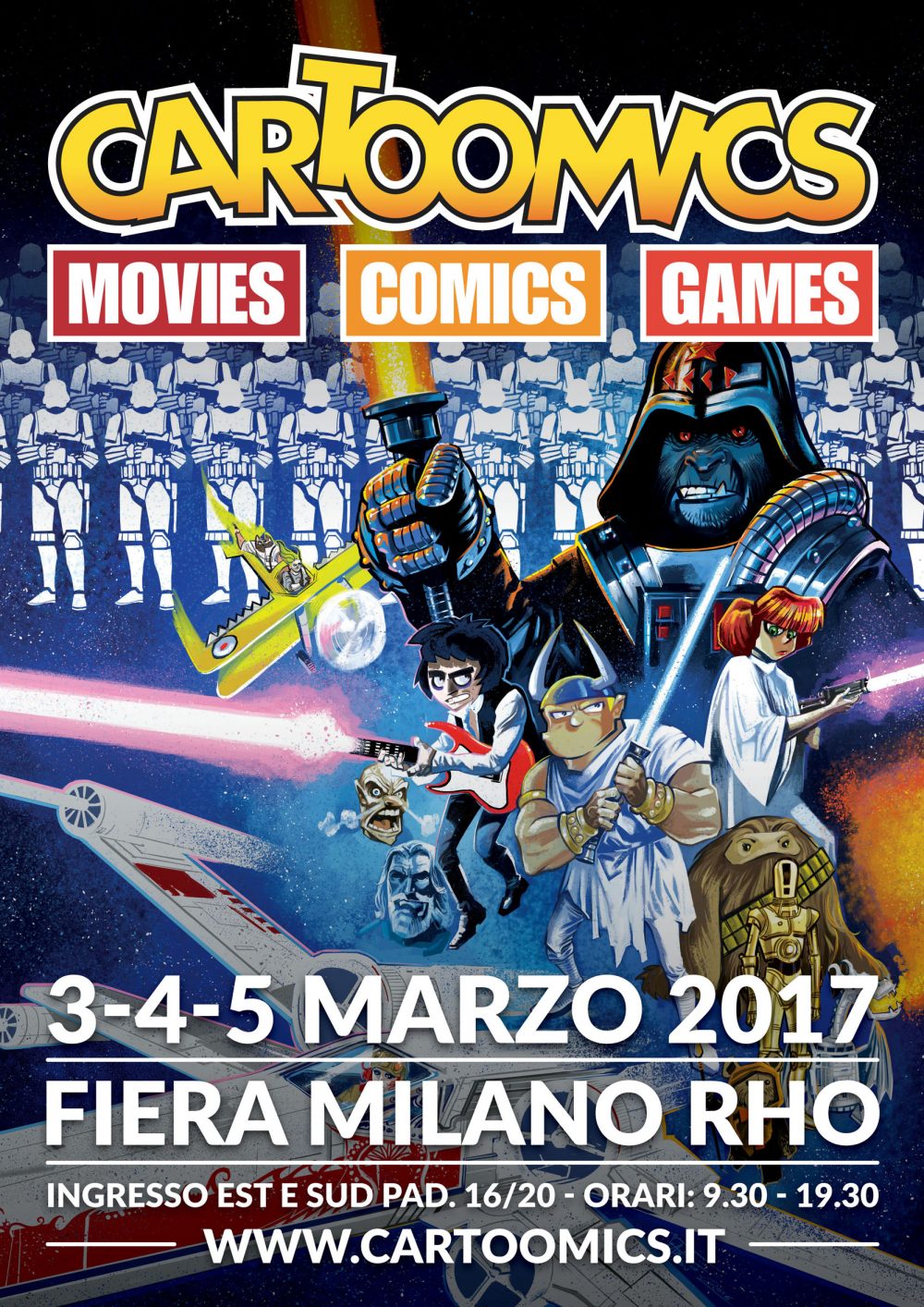 Cartoomics 2017, locandina di Fabiano Ambu