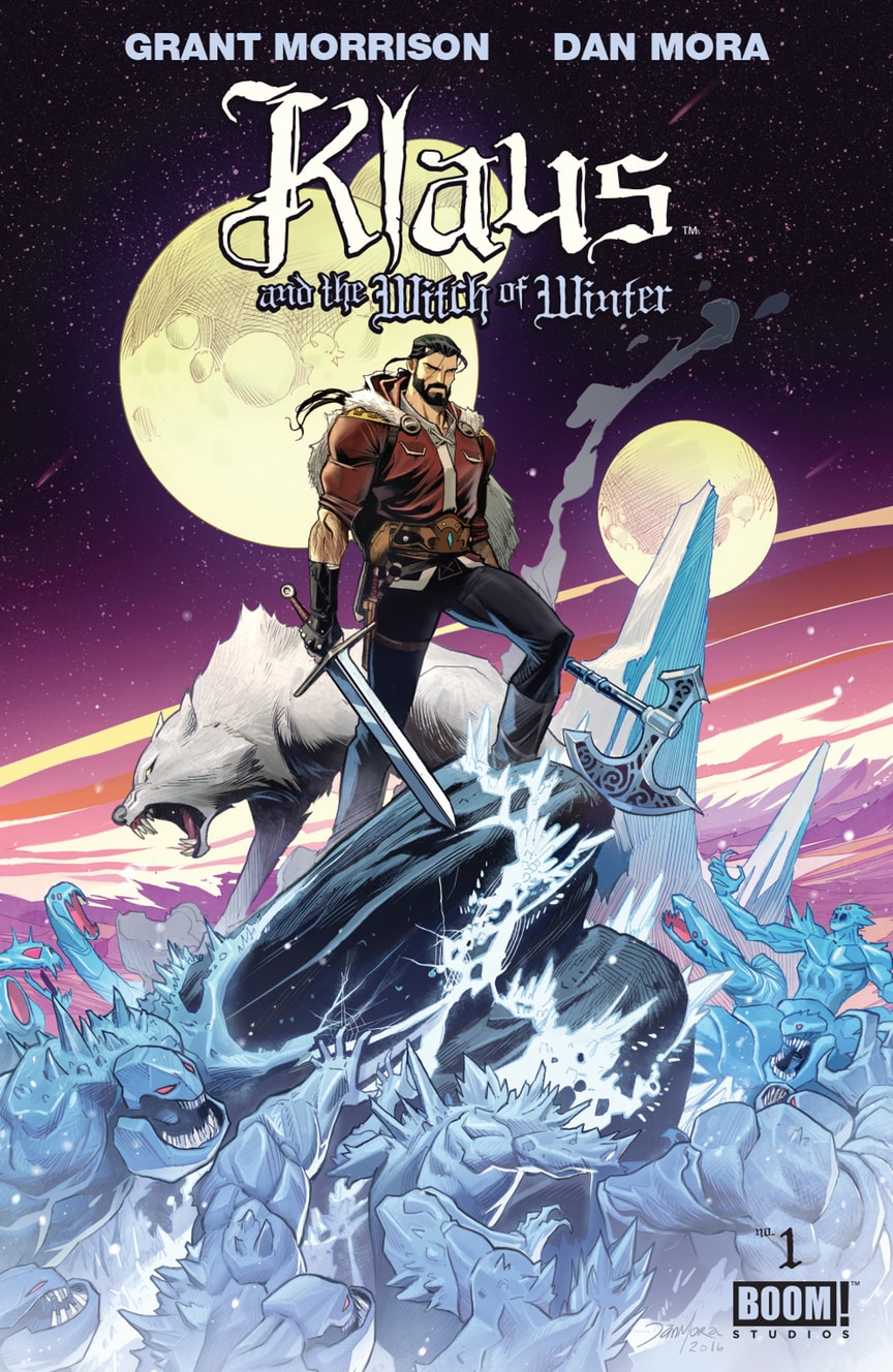 Klaus and the Witch of Winter, copertina di Dan Mora