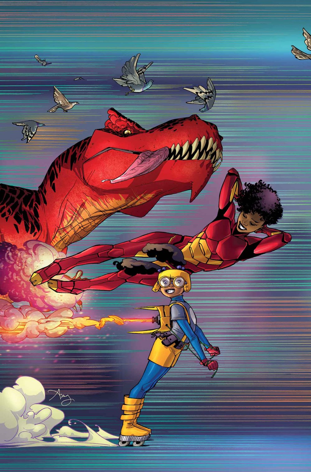 Moon Girl and Devil Dinosaur #15, copertina di Amy Reeder