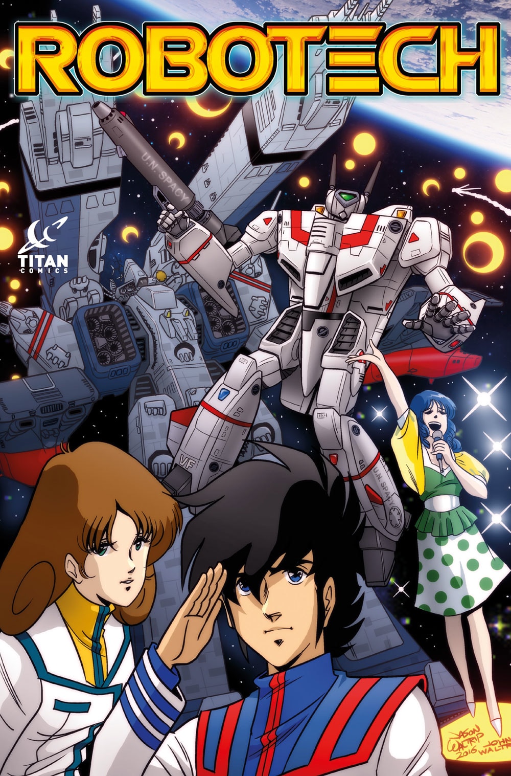 Robotech #1, “Retro” Cover di Jason e John Waltrip