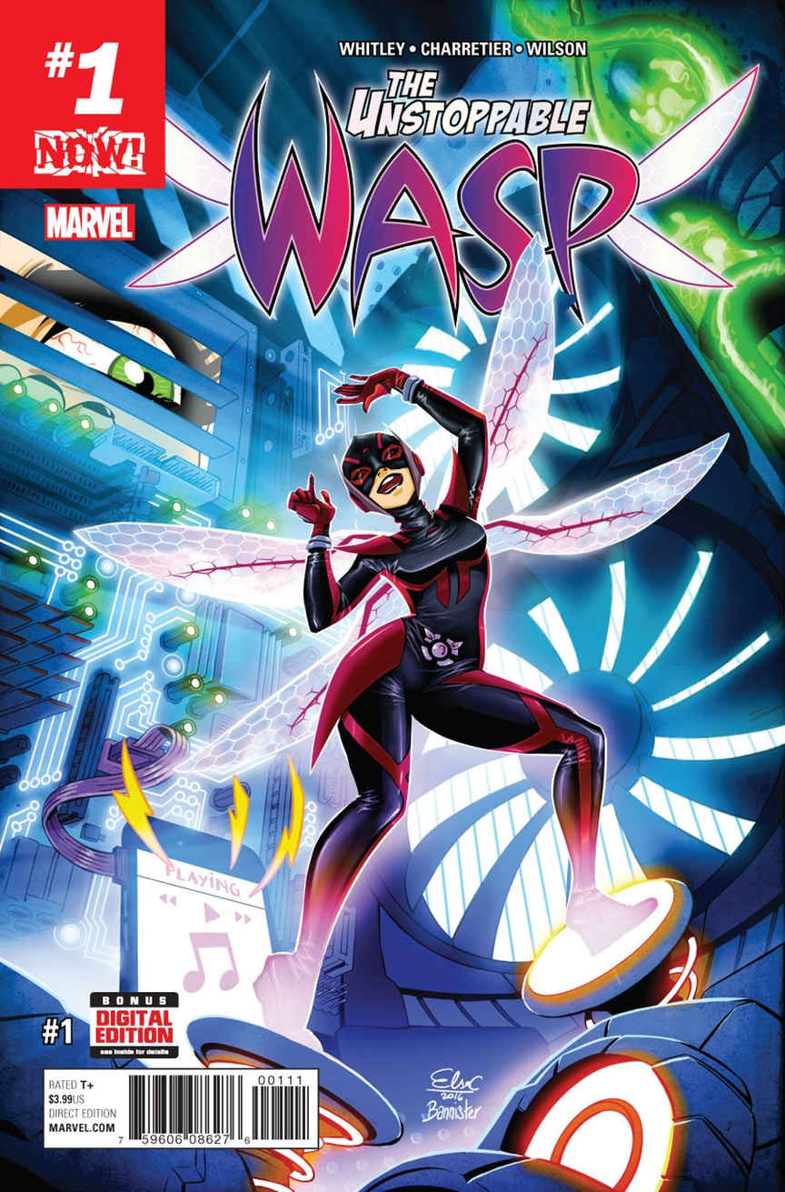 Unstoppable Wasp #1, copertina di Elsa Charretier