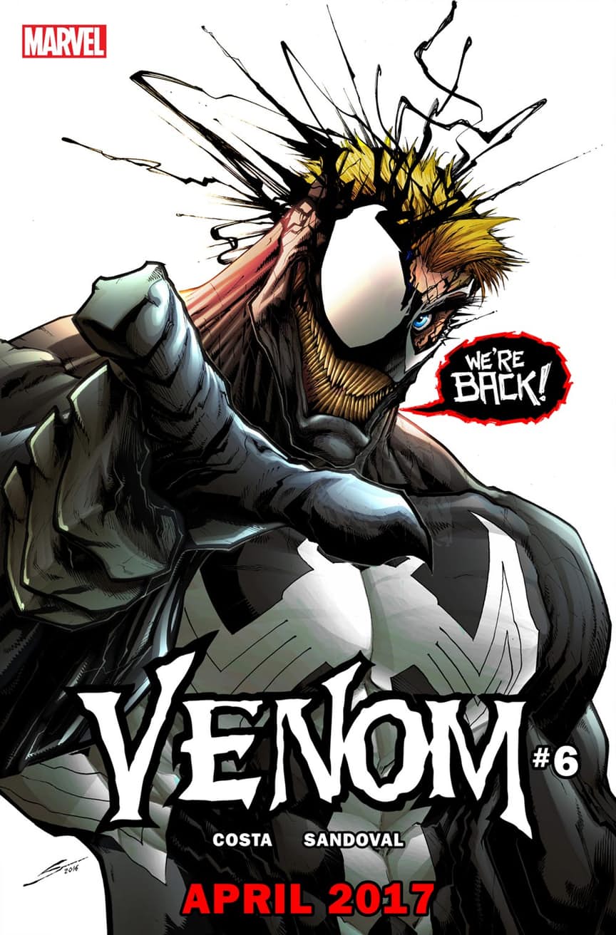 Venom #6, copertina di Gerardo Sandoval