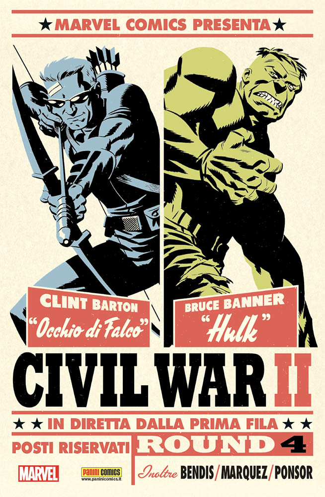 Civil War II 4, copertina variant di Michael Cho