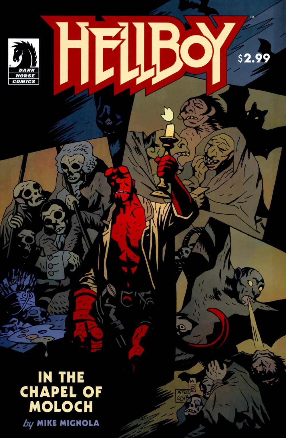 Hellboy: The Chapel of Moloch, copertina di Mike Mignola