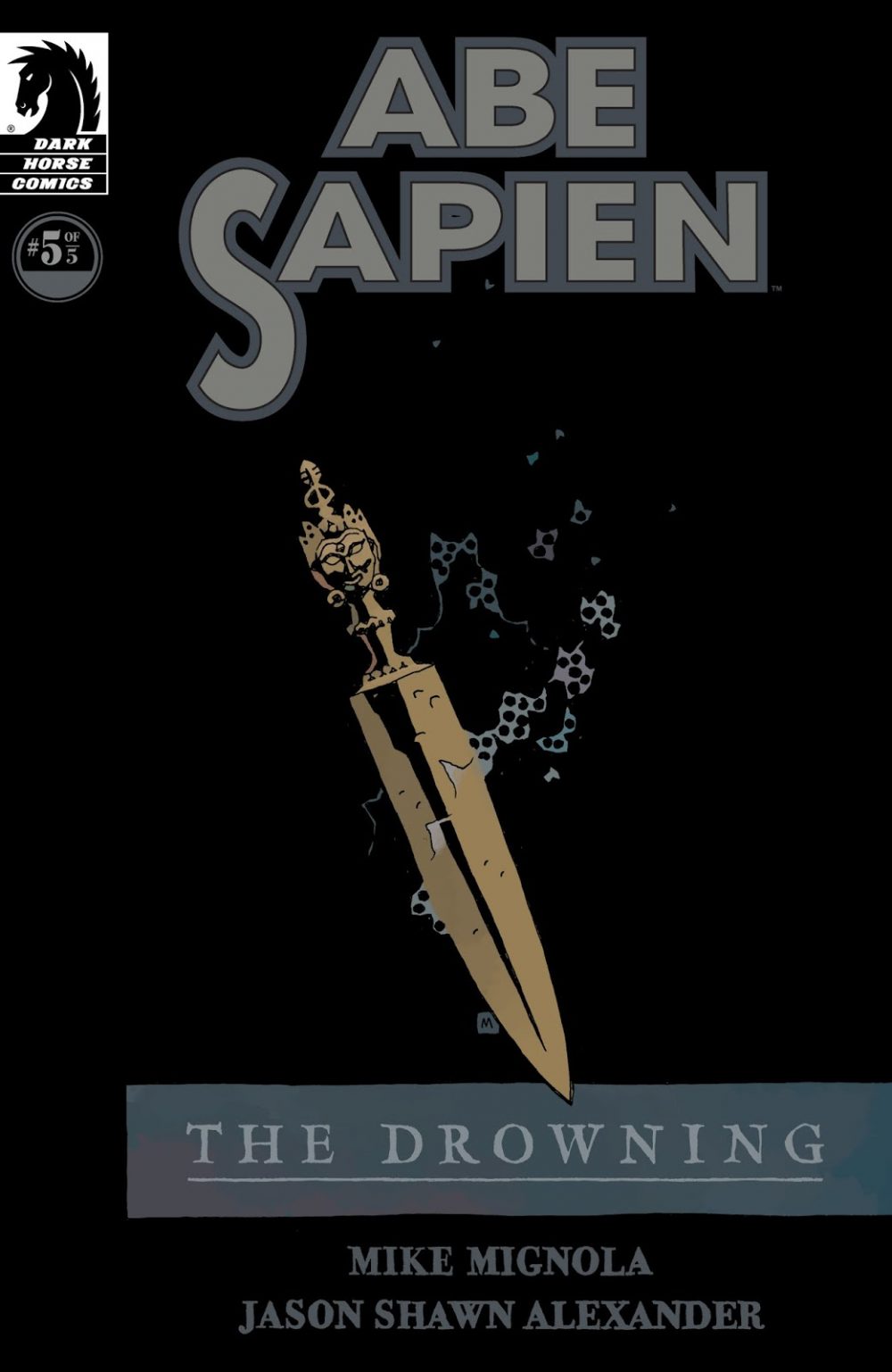 Abe Sapien: The Drowning #5, copertina di Mike Mignola