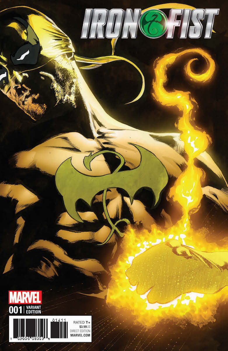 Iron Fist #1, variant cover di Mike Perkins