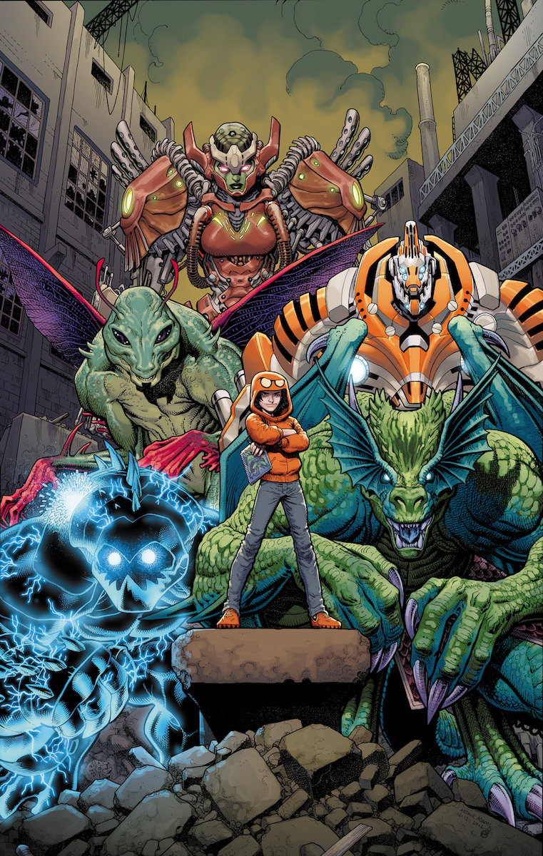 Monsters Unleashed #1, copertina di David Baldeon