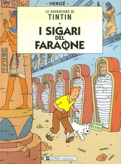 I sigari del faraone, copertina di Hergé