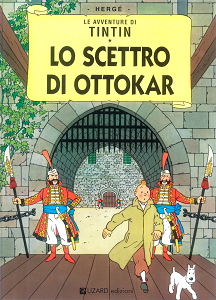 Lo scettro di Ottokar, copertina di Hergé